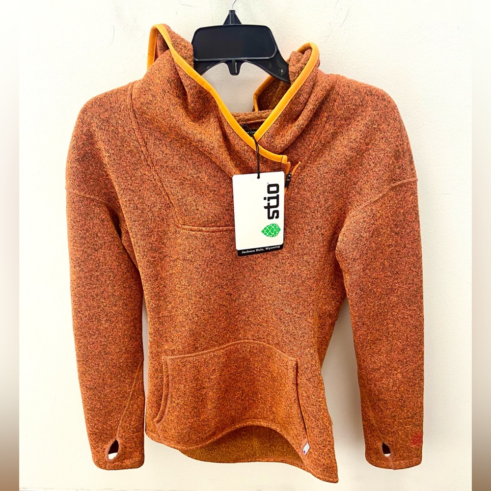 STIO Women’s Fleece Hoodie Sweetwater Sunset Heather XS 🔖  $250